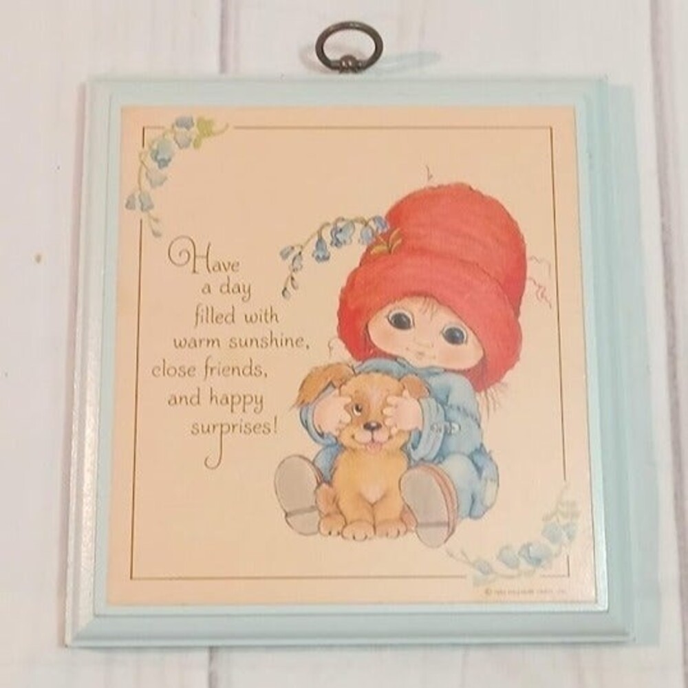 Vintage 1982 Hallmark Cards Inc. Wall Plaque